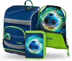 Baagl mokyklinės kuprinės Zippy Plus 3 dalių rinkinys, ergonomiškas, 21 l, poliesteris