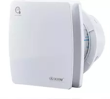XIIW vonios ventiliatorius su drėgmės jutikliu, 100 mm, tylus, 12 W, 95 m³/h, su vožtuvu