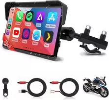 Jansite motociklo navigacijos sistema su 7 colių IPS ekranu, vandeniui atspariu lietimui jautriu ekranu ir Bluetooth CarPlay Android Auto funkcija MT83E+DYX-5
