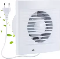 Moonjor ištraukimo ventiliatorius 120 mm 160 m³/h IPX2 su atbuliniu vožtuvu ir 1 m laidu LFWW-11E