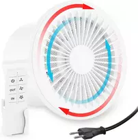 HG Power dviejų krypčių ištraukimo ventiliatorius 150 mm su nuotoliniu valdymu, trys greičiai, tylus, atminties funkcija SX150M
