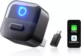 OTTOCAST bevielis 2-in-1 CarPlay ir Android Auto adapteris Mini Pico, USB-A/C, automatinis persijungimas, Wi-Fi 6, Bluetooth 5.4