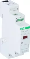 F&F LK-712 R 5÷10V-1×LED Raudonas, TH35, 1-FAZ