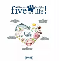 Happy Dog Fit & Vital Adult Mini, sausas maistas, šunims małych ras pow.12 mies, 800g