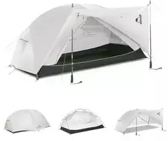 Palapinė NATUREHIKE MONGAR PRO 2 20D CNK2550WS037-LIGHT Pilkas