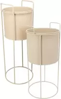 Home Styling Collection PIECES Metaliniai gėlių vazonai IDEM, 2 vnt.