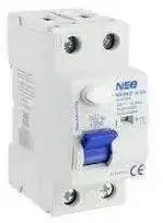 Elektro Plast 87.842 NEO 40A 30mA 2 polių diferencialinis automatinis jungiklis, AC tipo RCD/40A/2P