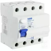 Elektro Plast 87.848 NEO 40A 30mA 4 polių nuotėkio srovės jungiklis, AC tipo, RCD/40A/4P