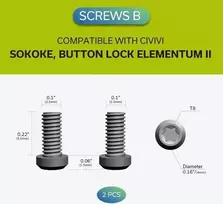 Cedrus Klips titano CIVIVI 50x5,72 mm + 2 komplety śrubek