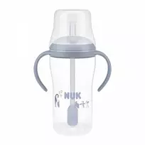 NUK Perfect Match lavinamasis buteliukas su šiaudeliu PINGVINAS 260 ml