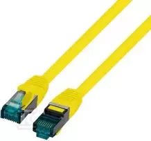Securitynet PATCHCORD RJ45 S/FTP 6A LSZH ŻÓŁ 1,5