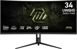 Monitorius MSI MAG 342CQRF E20 - 200Hz | UWQHD | Rapid Va Curved | 34"