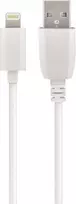 Setty USB Cable 1m 2,4A MFI Lightning baltas R