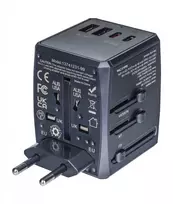 Adapteris kelioninis DONAU TRAVEL 904, juoda
