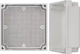 AWB171711 ABS korpusas 170x170x110, atsparus vandeniui su plastikiniais varžtais ir montavimo plokšte Pulsar