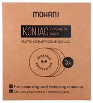 Aptel Mohani Daugkartinio naudojimo konjako augalinės kosmetikos pagalvėlės, 3 vnt.
