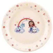 Party Deco PartyDeco Gabi katės namelio lėkštės, mišrios, 23 cm, A6, TPP104 99210