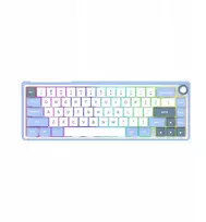 Klaviatūra AQIRYS AQIRYS Klaviatūra mechaninė 65%/68 klawiszy Dual Mode: Wirelles&BT+su laidu TALITHA baltas