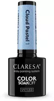 Claresa Spalvotas, išsisklaidantis UV/LED debesies hibridinis lakas „Soak Off Cloud Pastel“, 1,5 g