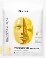 L'biotica Kolageno kaukė su keramidais mikrokapsulėse. Regeneruojanti ir drėkinanti. 1 vnt.