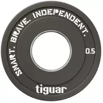 Olimpiniai svarmenys Tiguar Rubber Fractional Plates 0,5–2,5kg (Svoris: 0.5kg)
