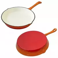 Keptuvė KRISBERG Keptuvė emaliuota ketaus Raudona 25cm KS-7706