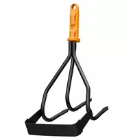 Fiskars Profesionalus 3-dalių kultivatorius su kauptuku, metalinis, 184 mm plotis, „OneClick“