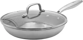 Brunbeste Plieninė keptuvė su dangčiu indukcinei kaitlentei NON-STICK korio raštas 24CM BRUNBESTE BB-5554