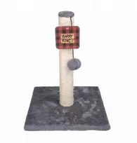 Barry King katės draskyklė, pilka, 37 cm, su rutuliniu pagrindu