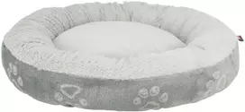 Trixie Jimmy Soft, šuns/katės guolis, pliušinis/flanelinis, apvalus, šviesiai pilkas, 50 cm
