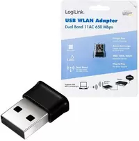 LogiLink Adapteris belaidis usb wlan, 11ac, 650mbit