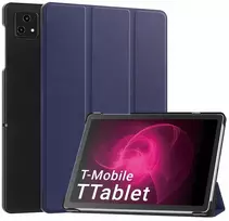 Dėklas na tablet Strado Dėklas Smart Case pokrowiec do T-Mobile T Planšetė 5G 10.36" usypianie, tamsiai mėlyna