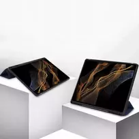 Dėklas na tablet 4kom.pl Dėklas Smart pokrowiec do Galaxy Tab S9 Ultra/ S10 Ultra 14.6 X910 X916 X926, tamsiai mėlyna