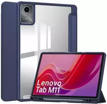 Dėklas na tablet 4kom.pl Dėklas Crystal case do Lenovo Tab M11 10.95 11 TB330FU TB330XU TB331FC, tamsiai mėlyna