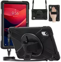 Dėklas na tablet 4kom.pl Dėklas Armor Strap su paskiem do Lenovo Tab M11 10.95 TB330FU TB330XU TB331FC, juoda