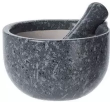 Kitchen Craft Virtuvinis skiedinys su grūstuvu, keramikinis, baltas