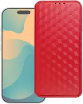 Hello Case Dėklas su klapką na Xiaomi Redmi NOTE 15 PRO Plus 5G Cubic Book raudona