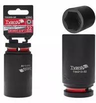 „Tvardy“ ilga smūginė galvutė 3/4 colio šešiakampė 32 mm CR-MO (1/20)