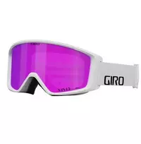 Giro Gogle žieminiai GIRO INDEX VIVID 2.0 (Super Large OTG) (Cylindryczne) Baltas WORDMARK (szyba VIVID Rožinis 00% S2)