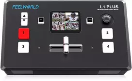 Monitorius Vaizdo Mikseris - Feelworld L1 PLUS Multi Camera Switcher 8 PTZ Control 2-inch Jutiklinis ekranas
