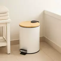 YokaHome skalbinių krepšys ZETRU bambukinis vonios krepšys, 3 l