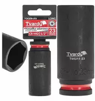 Tvardy Nasadka smūginis długa 1/2" 6-kąt 23mm CR-MO (6/36)