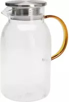 Arbatinukas, borosilikatinis stiklas, 1500 ml / 50,85 uncijos, 170 x 116 x 215 mm, 477 gramai, atsparus karščiui