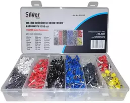 SILVER Sidabrinis SIDABRINĖS JUNGTYS IR KABELIŲ ANTGALIŲ RINKINYS 1200 vnt.