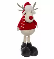 Fééric Lights and Christmas Fééric švieselių ir kalėdinės elnio figūrėlė, raudona, plastikinė, 61 cm