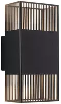 Paulmann sieninis šviestuvas THARIN LED fasadinis šviestuvas 2 x 3,7 W 640 lm 3000 K IP44 230 V juodas / metalinis