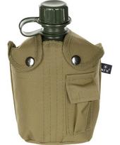 Plastikinė gertuvė su dėklu MFH, Coyote Tan, 1l
