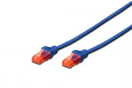 Assmann Electronic DIGITUS CAT 6 U-UTP patch kabelis PVC AWG 26/7 ilgis 1m spalva mėlynas