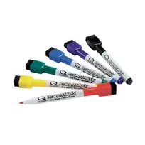 Rexel Baltos lentos žymekliai NOBO Mini, su valikliu, 6 vnt., įv. spalvų
