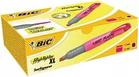 Bic Teksto žymeklis Highlighter XL 2-5 mm, rožinis, pakuotėje 10 vnt. 247130